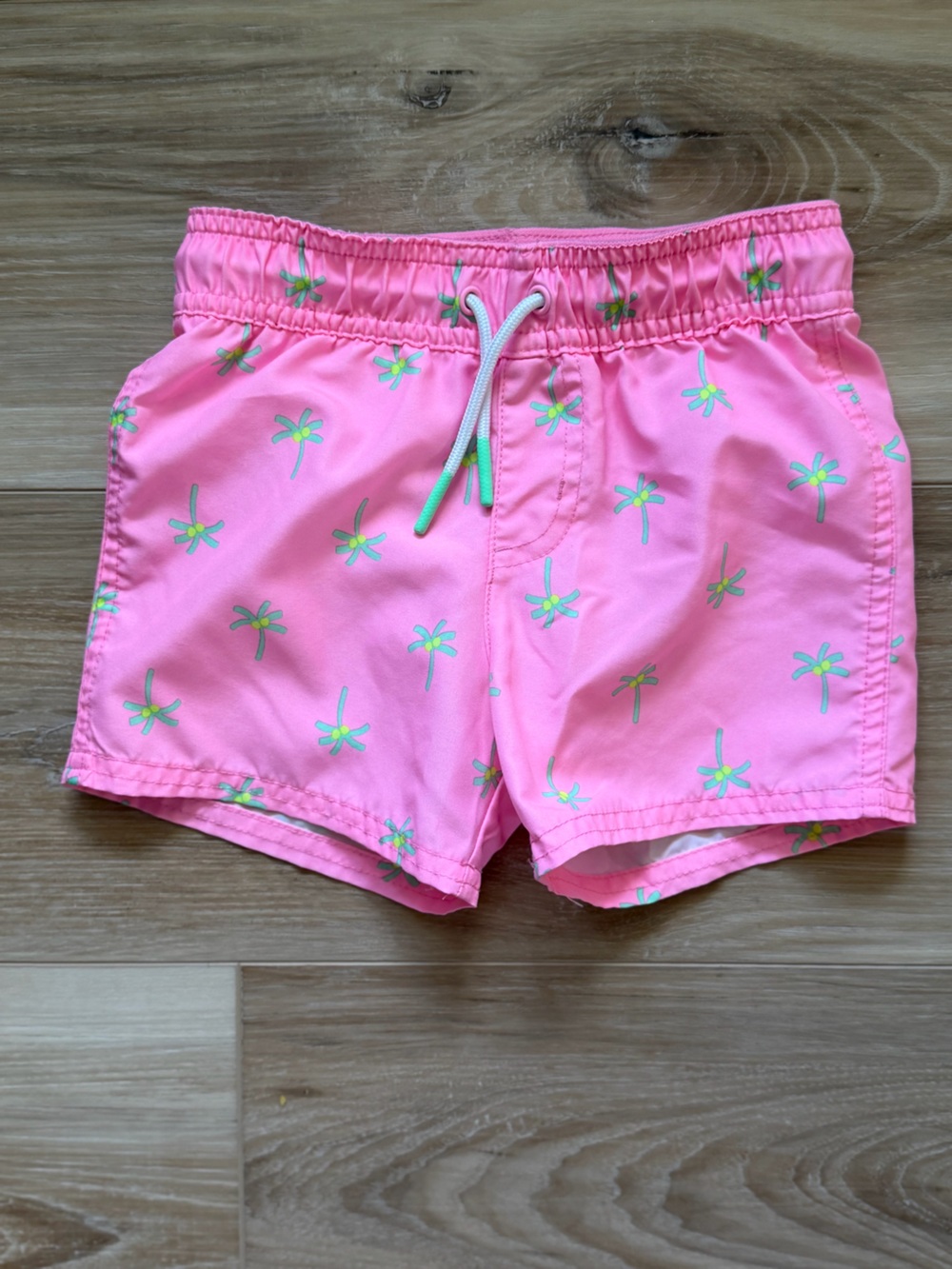 Cat & Jack Pink Floral-Print Swim Shorts